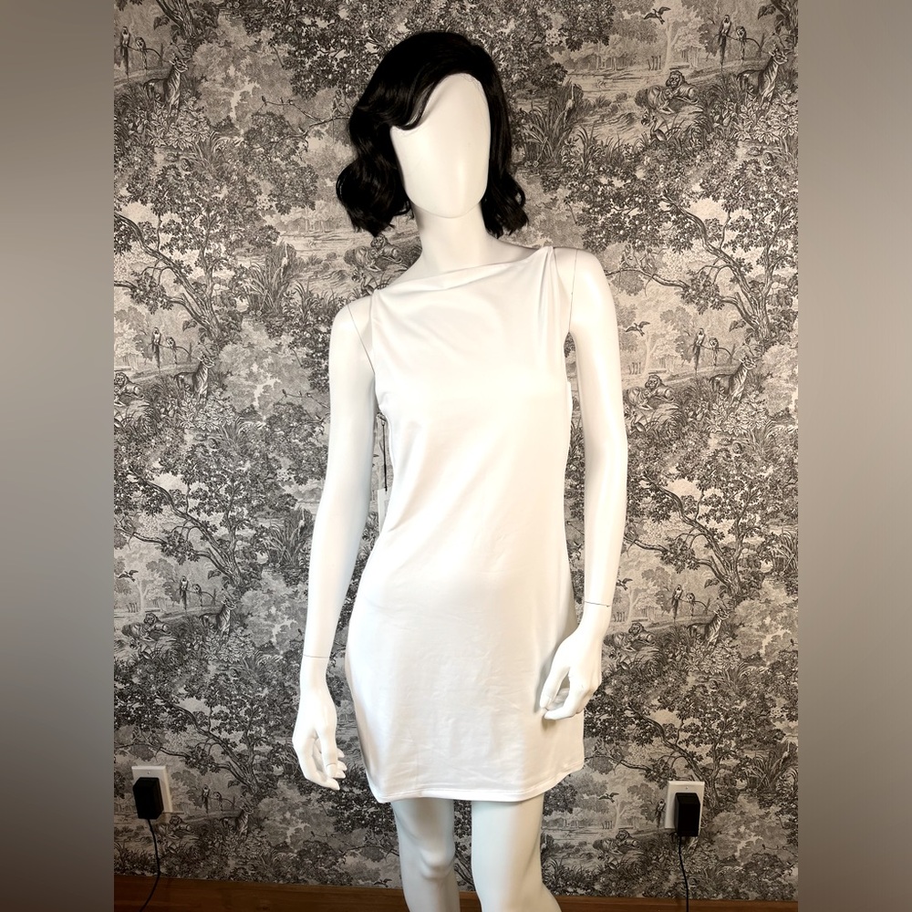 White Babaton Contour Svelte Dress
